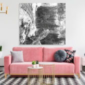 Signal Rock Near Railroad Track Canvas Afdruk (Insitu (Woonkamer))