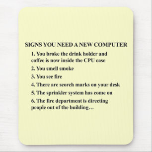 Signaleert u een nieuwe computer 2 nodig hebt muismat