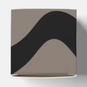 Signalen op afstand: Abstract zwart & grijs Bedankdoosjes (Bovenkant)