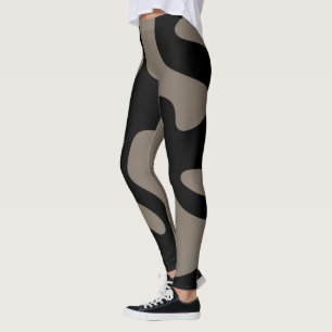 Signalen op afstand: Abstract zwart & grijs Leggings