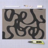 Signalen op afstand: Abstract zwart & grijs Tissuepapier (Craft)