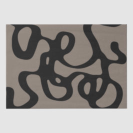 Signalen op afstand: Abstract zwart & grijs Tissuepapier