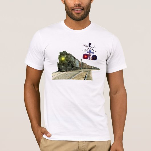 Signalen van de stoomlocomotief en de spoorweg t-shirt (Voorkant)