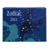  signalen van Zodiac Celestial Constellations Kalender (Hoes)