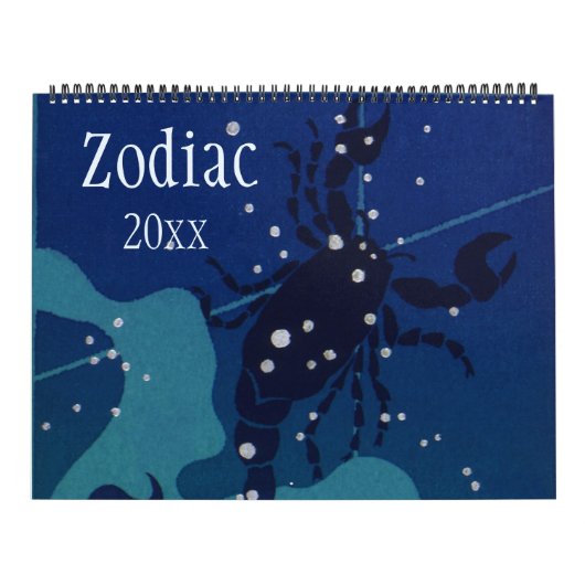 signalen van Zodiac Celestial Constellations Kalender (Hoes)