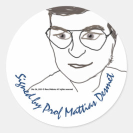 Signalering Prof.-objecten desmet-sticker kopiëren Ronde Sticker