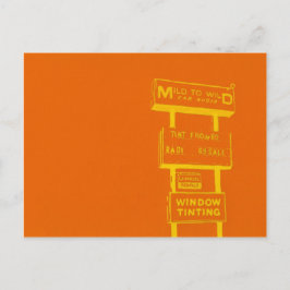 Signaleringen rond de stad briefkaart