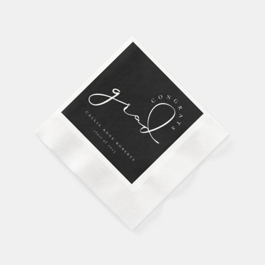Signature Afstudeerder Script Napkins Servet (Hoek)