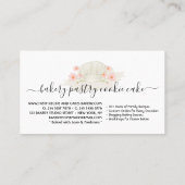 Signature Bakery Cafe Cake Zelfgemaakte Eten Logo Visitekaartje (Achterkant)