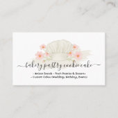 Signature Bakery Cafe Cake Zelfgemaakte Eten Logo Visitekaartje (Voorkant)