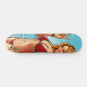 Signature Beach Babe Custom Pro Long Board Skateboard (Horizontaal)