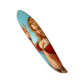 Signature Beach Babe Custom Pro Long Board Skateboard (Voorkant)