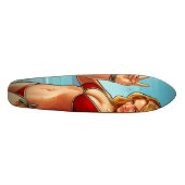 Signature Beach Babe Custom Pro Long Board Skateboard (Horizontaal)