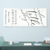 Signature Big Welcome to the bruiloft Spandoek (Beurs)