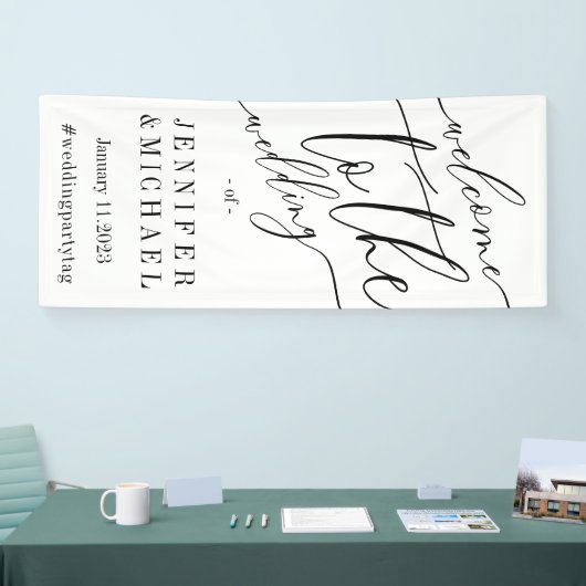 Signature Big Welcome to the bruiloft Spandoek (Beurs)