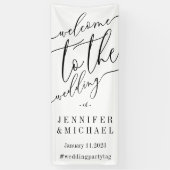 Signature Big Welcome to the bruiloft Spandoek (Verticaal)