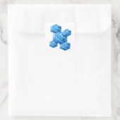 Signature Blue BLUE BUBBLES Ambachtelijke Sticker (Tas)