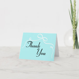 Signature Blue Bruidskaart voor Dankbetuiging Bedankkaart