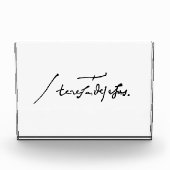 Signature by St. Theresa of Avila Heilige Theresa Fotoblokken (Voorkant)