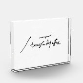 Signature by St. Theresa of Avila Heilige Theresa Fotoblokken (Links)