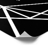 Signature Cocktail bar sign geometrisch bruiloft Poster (Hoek)