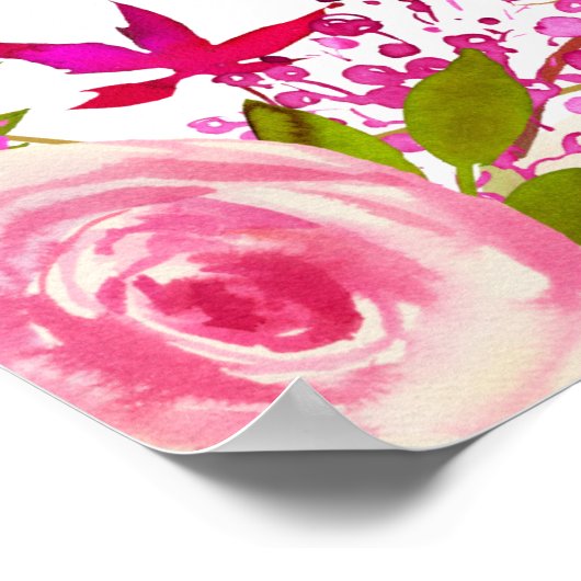 Signature Cocktail bar sign geometrisch bruiloft Poster (Hoek)