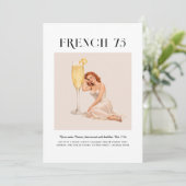 Signature Cocktail | Cancer Zodiac Birthday Kaart (Staand voorkant)