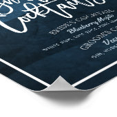 Signature Cocktail Drink Menu Wedding Decor Poster (Hoek)