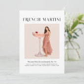 Signature Cocktail | Libra Zodiac Birthday Kaart (Staand voorkant)