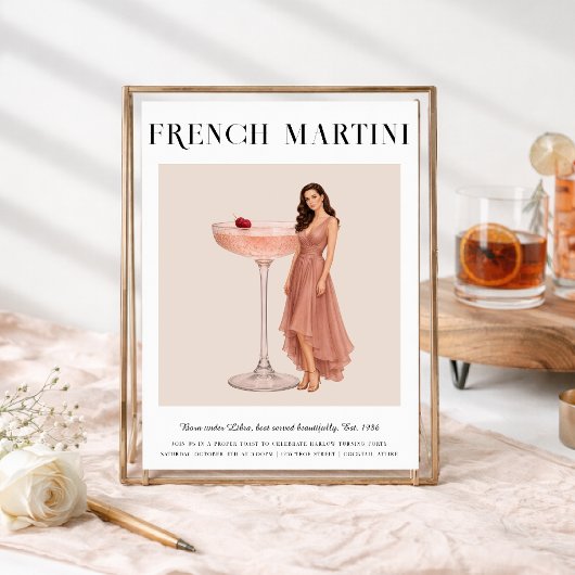 Signature Cocktail | Libra Zodiac Birthday Kaart