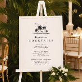 Signature Cocktail Menu Poster