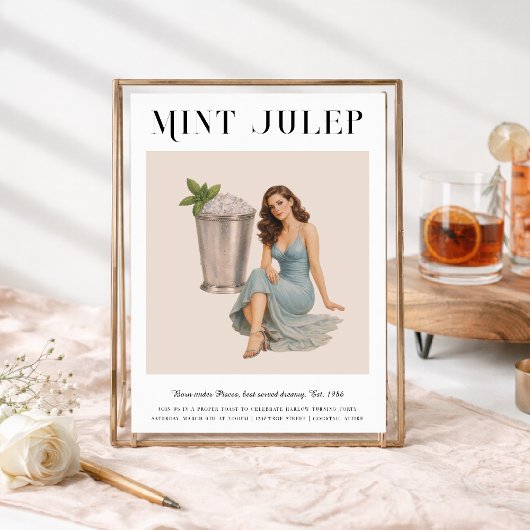 Signature Cocktail | Pisces Zodiac Birthday Kaart