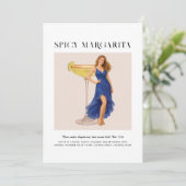 Signature Cocktail | Sagittarius Zodiac Birthday Kaart (Staand voorkant)