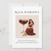 Signature Cocktail | Scorpio Zodiac Birthday Kaart (Voorkant)