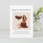 Signature Cocktail | Scorpio Zodiac Birthday Kaart (Staand voorkant)