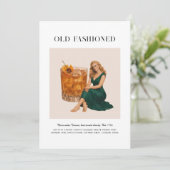 Signature Cocktail | Taurus Zodiac Birthday Kaart (Staand voorkant)