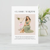 Signature Cocktail | Virgo Zodiac Birthday Kaart (Staand voorkant)