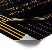 Signature Cocktail Wedding Sign | Gatsby Art Deco Poster (Hoek)