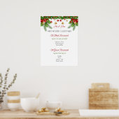 Signature Cocktails Kerstwinter Weddenschap Poster (Keuken)