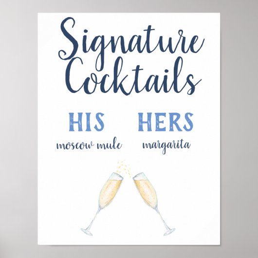 Signature cocktails poster (Voorkant)