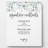 Signature Cocktails Sign - Eucalyptus Fotoplaat (Voorkant)