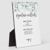 Signature Cocktails Sign - Eucalyptus Fotoplaat (Zijkant)