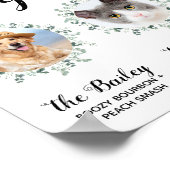 Signature Cocktails Trouwfeest Huisdieren 3 foto's Poster (Hoek)