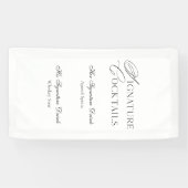 Signature Cocktails Wedding Bar Sign Spandoek (Horizontaal)