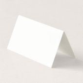 Signature Cream Modern Elegant Eenvoudig Blauw Wit Visitekaartje (Achterkant)