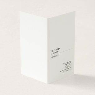 Signature Cream Modern Professional Exclusief Visitekaartje