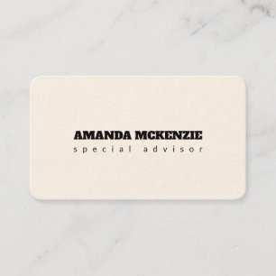 Signature Cream Trendy Unieke Creatieve Minimalist Visitekaartje