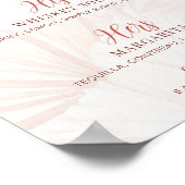 Signature Dranken Zijn Haar Bruid Bruidegom Cockta Poster (Hoek)