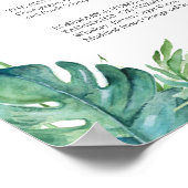 Signature Drankjes 8x10 Tropisch Huwelijk Bord Poster (Hoek)