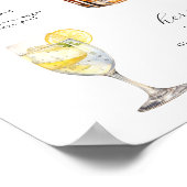 Signature Drankjes Bruiloft Cocktails Poster (Hoek)
